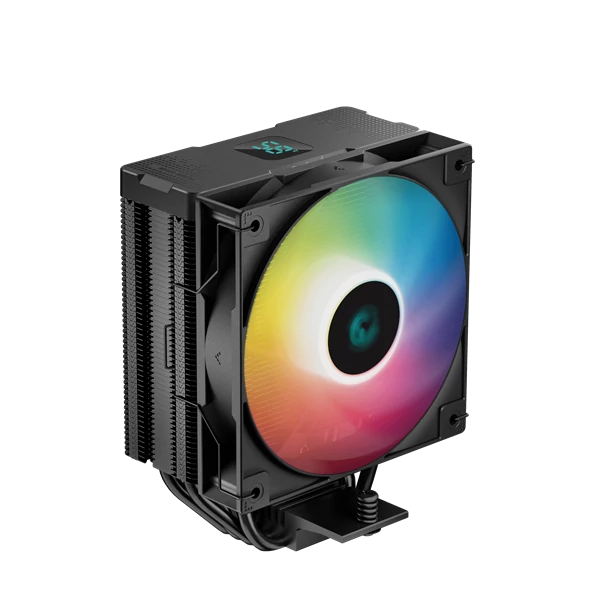 DeepCool CPU Cooler - AG400 DIGITAL ARGB (31,6 dB; max, 128,93 m3/h; 4pin csatlakozó, 4 db heatpipe, 12cm, PWM, A-RGB)