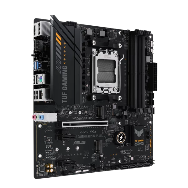 Asus Alaplap - AMD TUF GAMING A620M-PLUS AM5 (A620, 4xDDR5 7600+MHz, 1x 2,5 Gb LAN, 2xM.2, 4xSATA3, HDMI+2xDP)