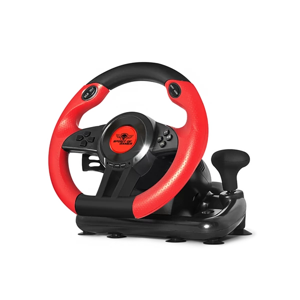 Spirit of Gamer Kormány - RACE WHEEL PRO 1 (kormány+pedálok, PC kompatibilis, fekete/piros)