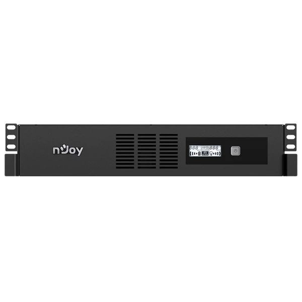 NJOY Szünetmentes 800VA - Code 600 (4 IEC C13, line-interaktív, USB menedzsment, szoftver, LCD kijelző, 2U rack)