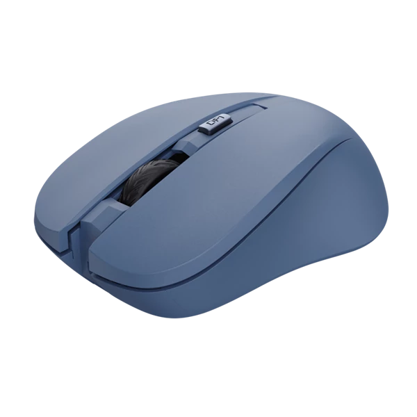 Trust Egér Notebook Vezeték Nélküli - Mydo Silent Eco (Optikai; 1000-1800dpi, mikro vevő; kék)