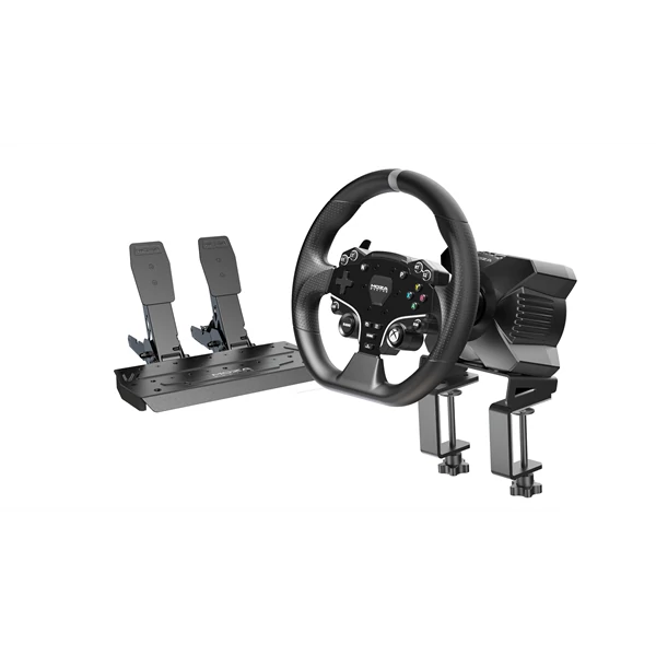 Moza Racing kormány - R3 PC/XBOX Szimulátor szett (Direct Drive, R3 bázis, ESX kormány, SR-P Lite pedál, bilincs)