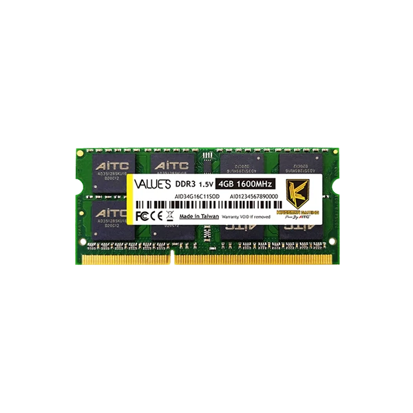 Kingsman Memória Notebook - 4GB DDR3 (1600Mhz, CL11, 1.35V)