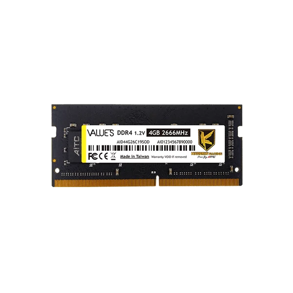 Kingsman Memória Notebook - 4GB DDR4 (2666Mhz, CL19, 1.2V)
