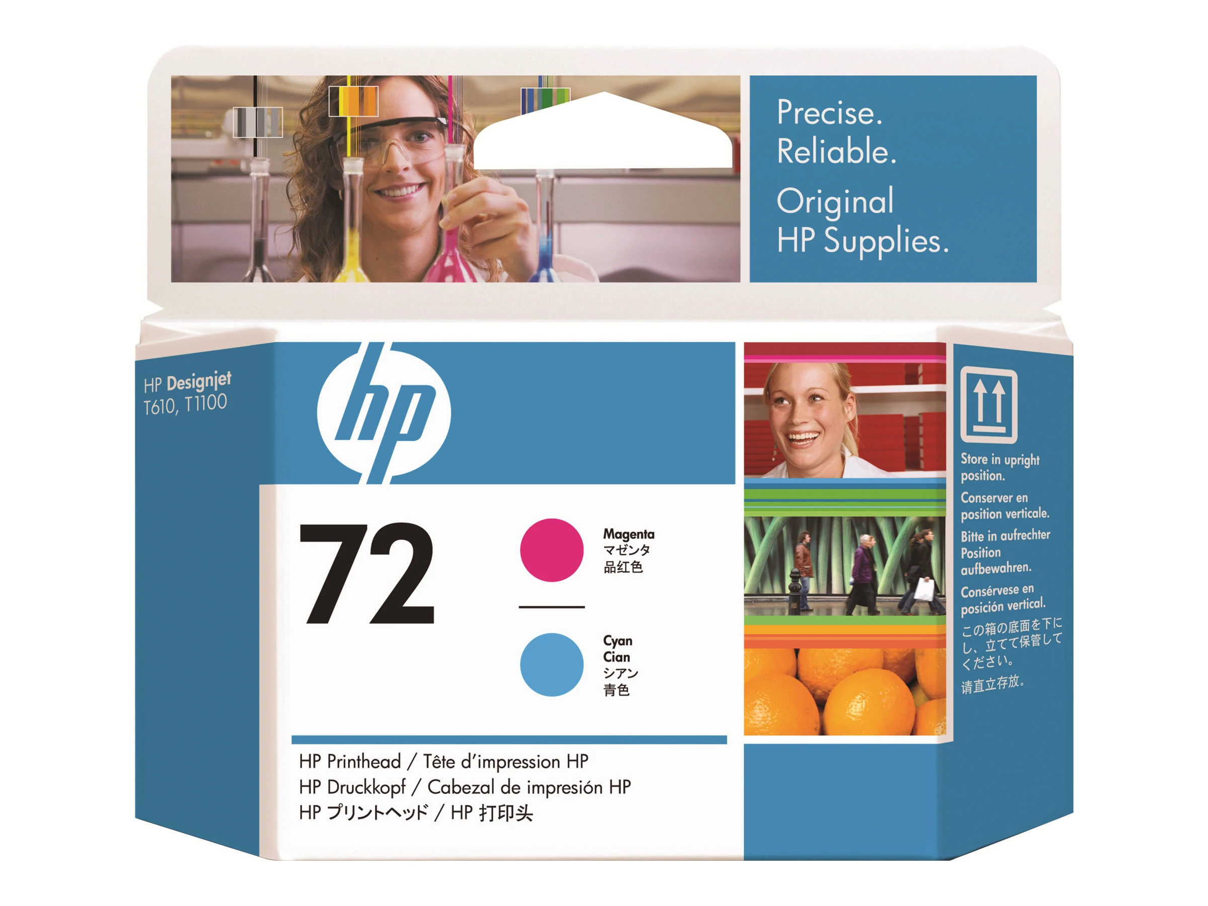 HP C9383A HP 72 magenta + cyan tintapatr