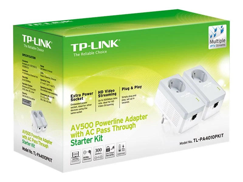 TP-LINK AV500+ Powerline Kit with AC