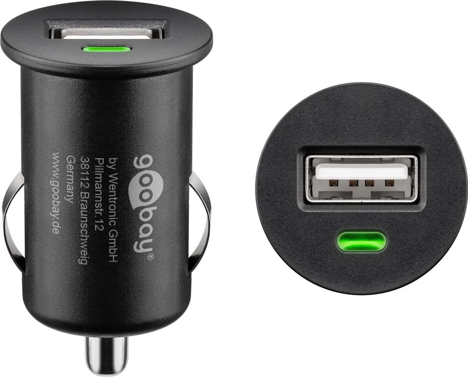 Goobay autós töltő 5W USB-A, fekete