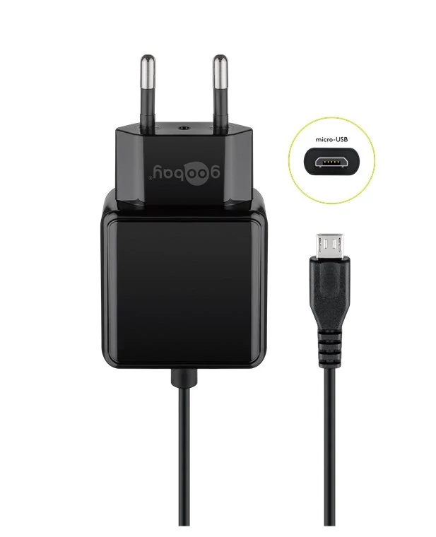 Goobay hálózati töltő 15W, Micro-USB, 1,5 m kábel