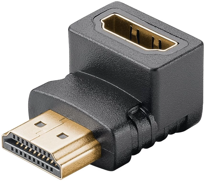 Goobay HDMI (anya) - HDMI (apa) adapter 270°-ban hajlított (8K 60Hz), fekete