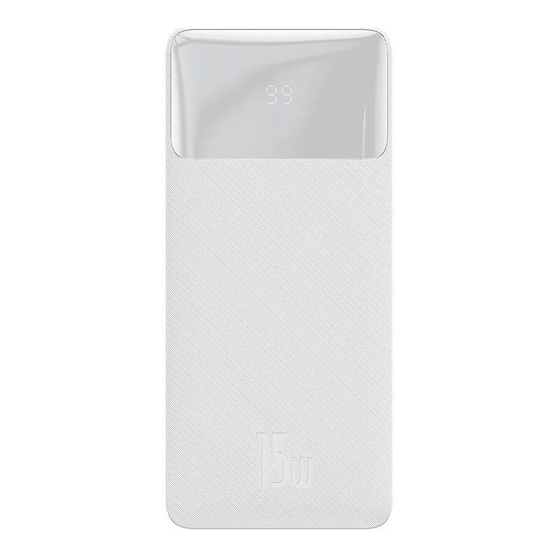 Baseus Power bank Bipow 20000mAh, 2xUSB, USB-C, 15W (fehér)