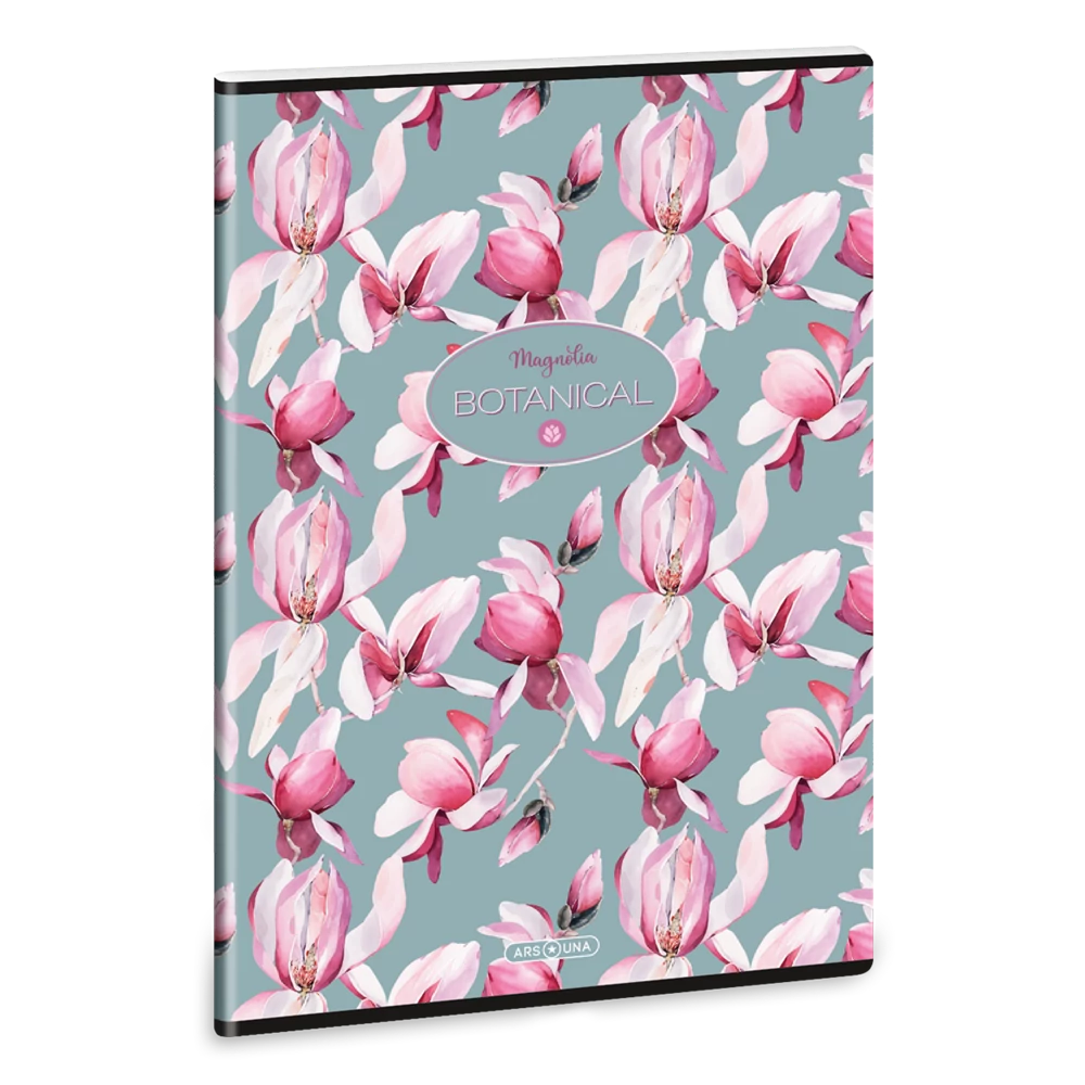 Füzet iskolai A4, 40lap, kockás Ars Una ROSY MAGNOLIA (5252) 23 10db/csomag