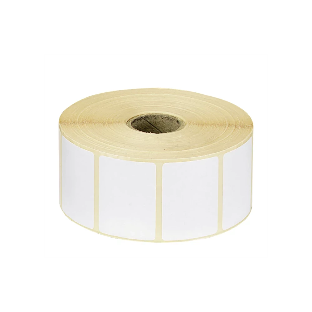 Etikett címke thermo, 38x43mm, tekercses, 1000 címke/tekercs fehér
