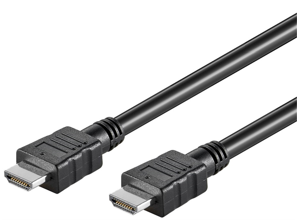 Goobay kábel HDMI (apa) - HDMI (apa) 3 m (v1.4, 4k 30Hz), nikkel bevonatú csatlakozó