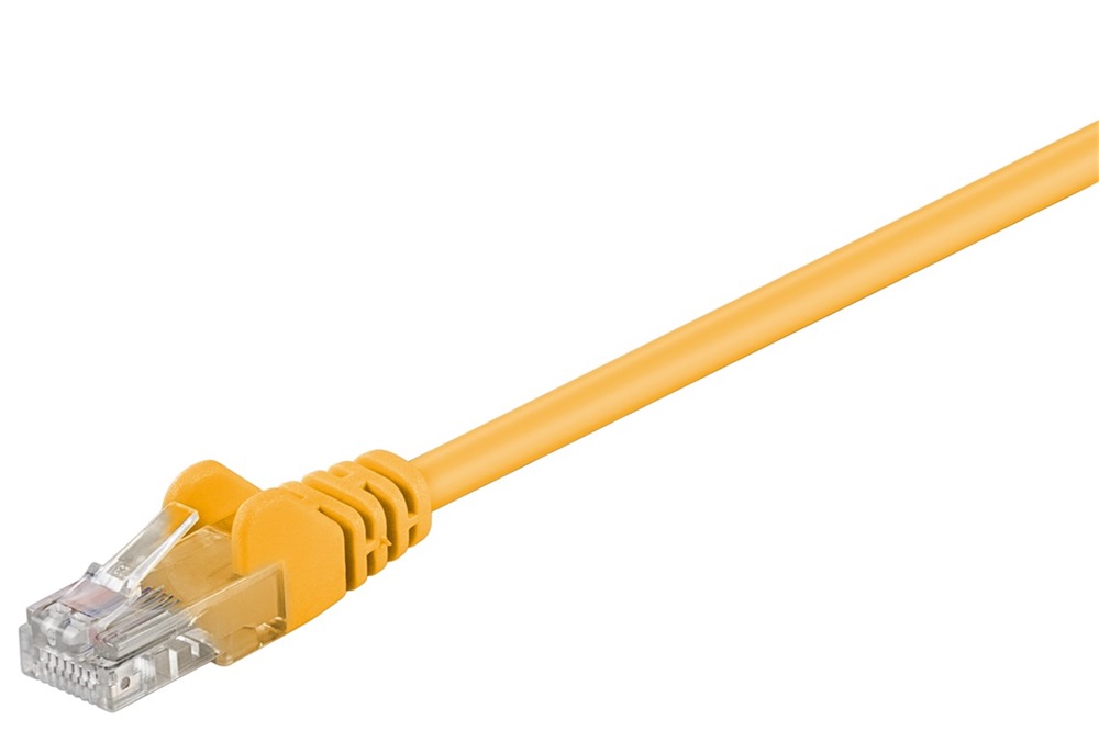 Goobay UTP CAT 5e patch kábel 2 m, sárga