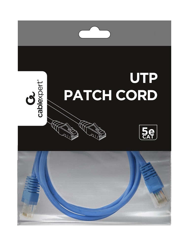 Kábel UTP CAT 5E patch kábel 2 m kék Gembird (PP12-2M/B)