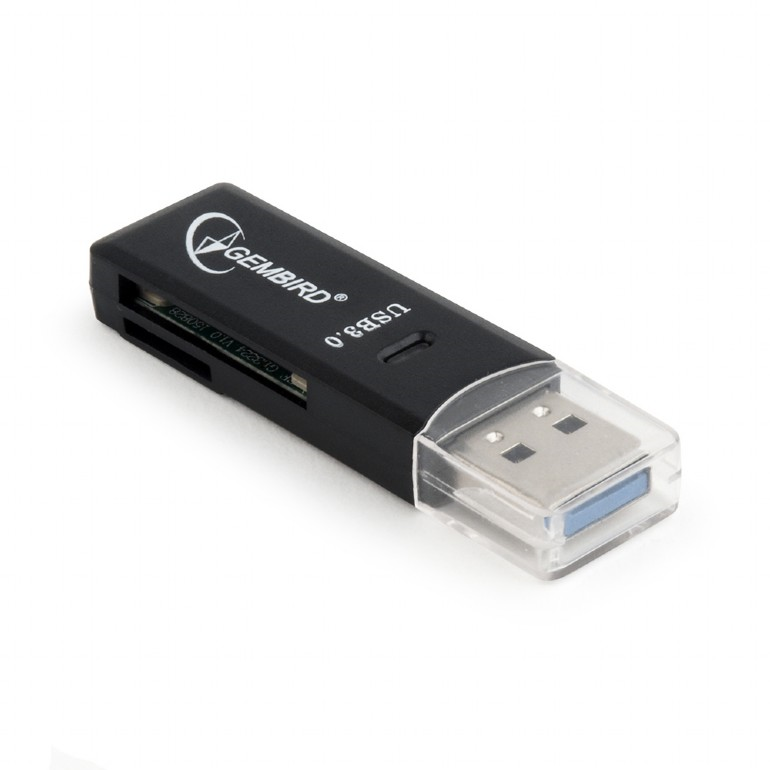Gembird USB 3.0 kártyaolvasó, fekete (UHB-CR3-01)